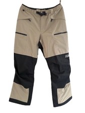 Mountain Hardwear Men's Size LARGE First Tracks Pants Dunes/Black