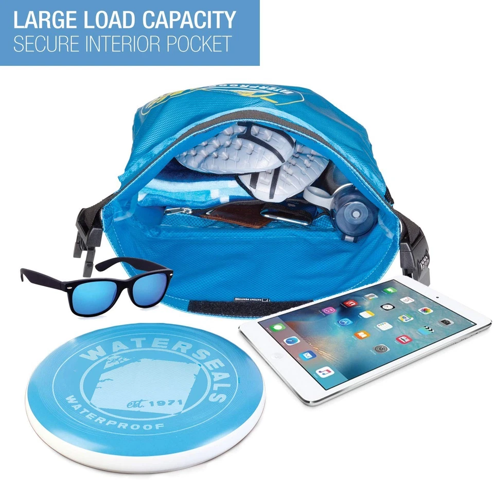 Mochila con bloqueo Lewis N. Clark, verde azulado, talla única Foto 3 de 4