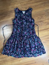 Justice Floral Fit Flare Dress Girls Size 10 2014
