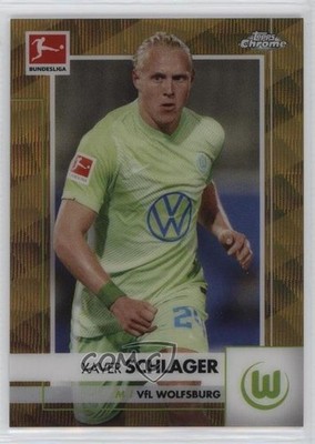 2020-21 Topps Chrome Bundesliga Gold Wave Refractor 16/50 Xaver Schlager #99 5w7