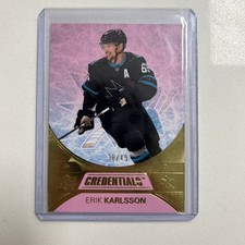 2021-22 Upper Deck Credentials Pink Erik Karlsson #32 -38/50 Low Number 💕sharks