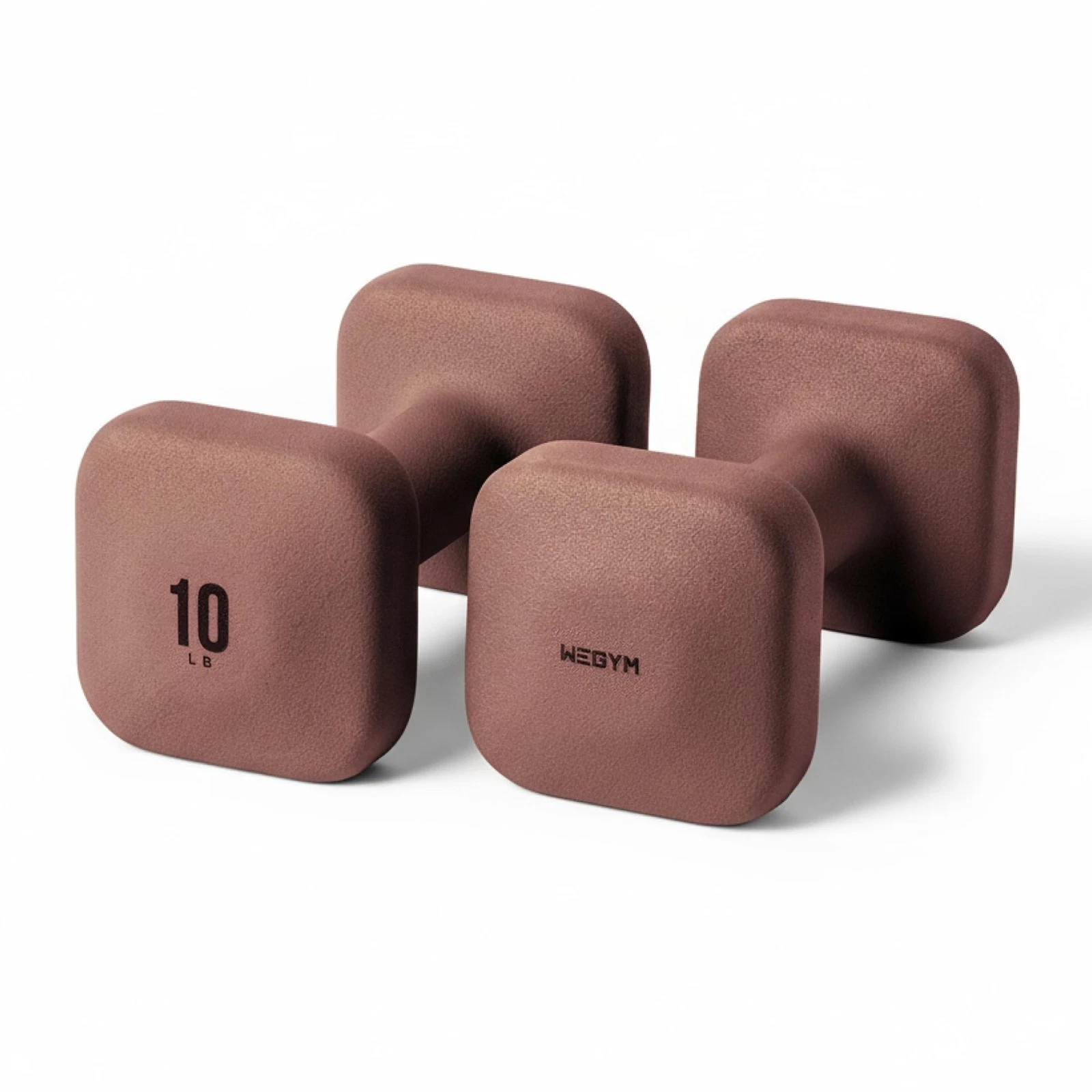 SafeGrip Square Dumbbells with Anti Slip Handles, Aesthetic Weights for Home ...
