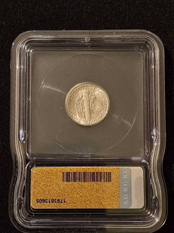 1943 P Mercury Silver Dime ICG MS 66 - Nice And Frosty - Image 2 of 4