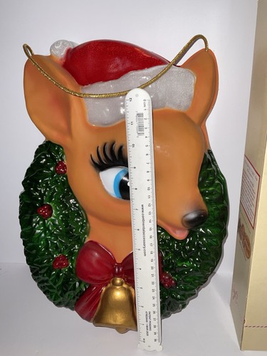 Cracker Barrel hanging light up reindeer Works with Box - Picture 3 of 3