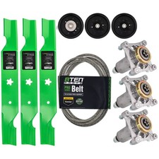 Kit de cubierta cuchilla husillo correa rueda loca para Husqvarna Z254 RZ5422 RZ5424 54 pulgadas