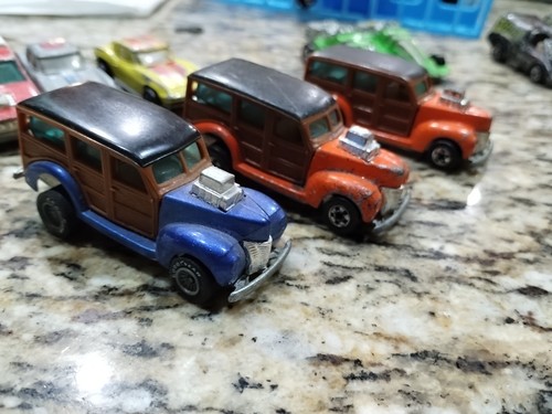 Hot Wheels Lot Of 19 Hi-Rakers Woodie & Hotrod Real Riders Adjustable Rear Used - Picture 5 of 24