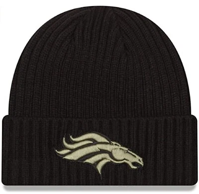 Authentic Rare Denver Broncos New Era Salute To Service 20 Knit Beanie