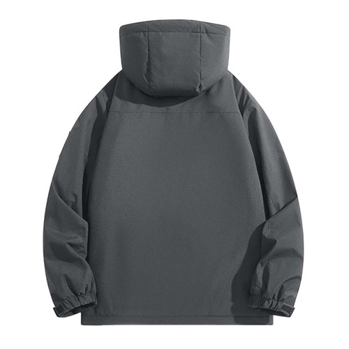 Hombres Suelto Invierno Grueso Cálido Abrigo Cuello de Solapa Mangas Largas Chaqueta Acolchada con Capucha - Imagen 13 de 18