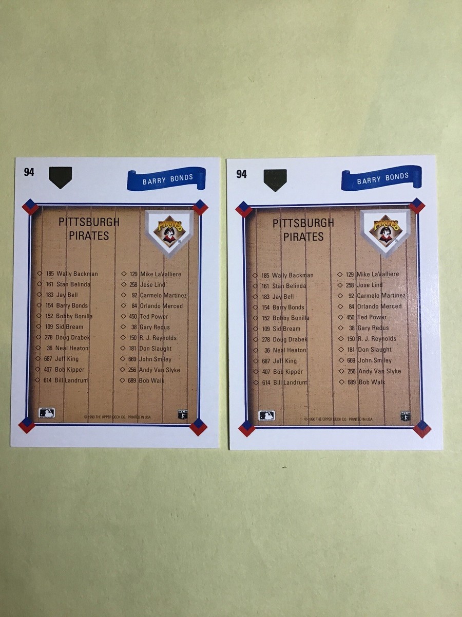 1991 Upper Deck - Barry Bonds #94 for sale online | eBay