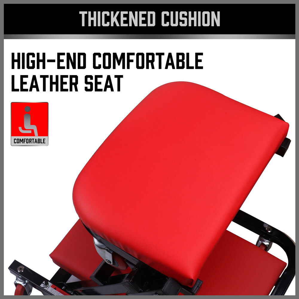 136kg Folding Creeper Mechanic Stool Seat Garage Repair Trolley