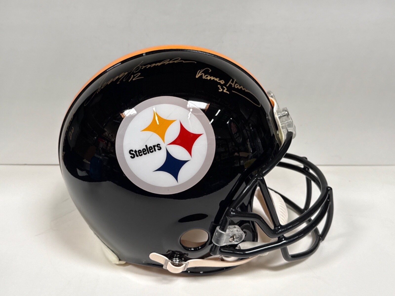 Terry Bradshaw Autographed Signed Pittsburgh Steelers , Harris, Blien FS Authentic Helmet JSA 