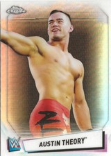 2021 Topps Chrome WWE Austin Theory #74 Refractor SP