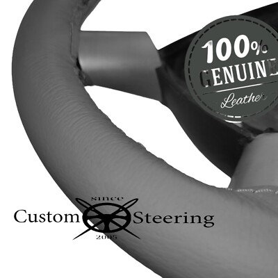For Mercedes CLK Dark Grey Leather Steering Wheel Cover Best Quality