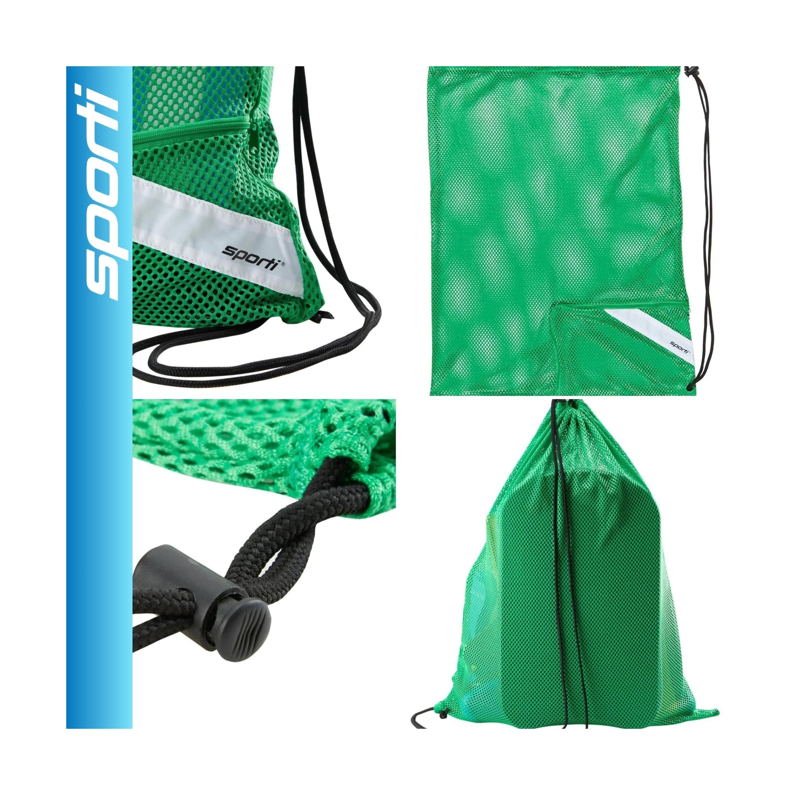 Sporti Swimming Equipment Bags, Mesh Drawstring Backpack,Swim Bag f... Fast Ship
