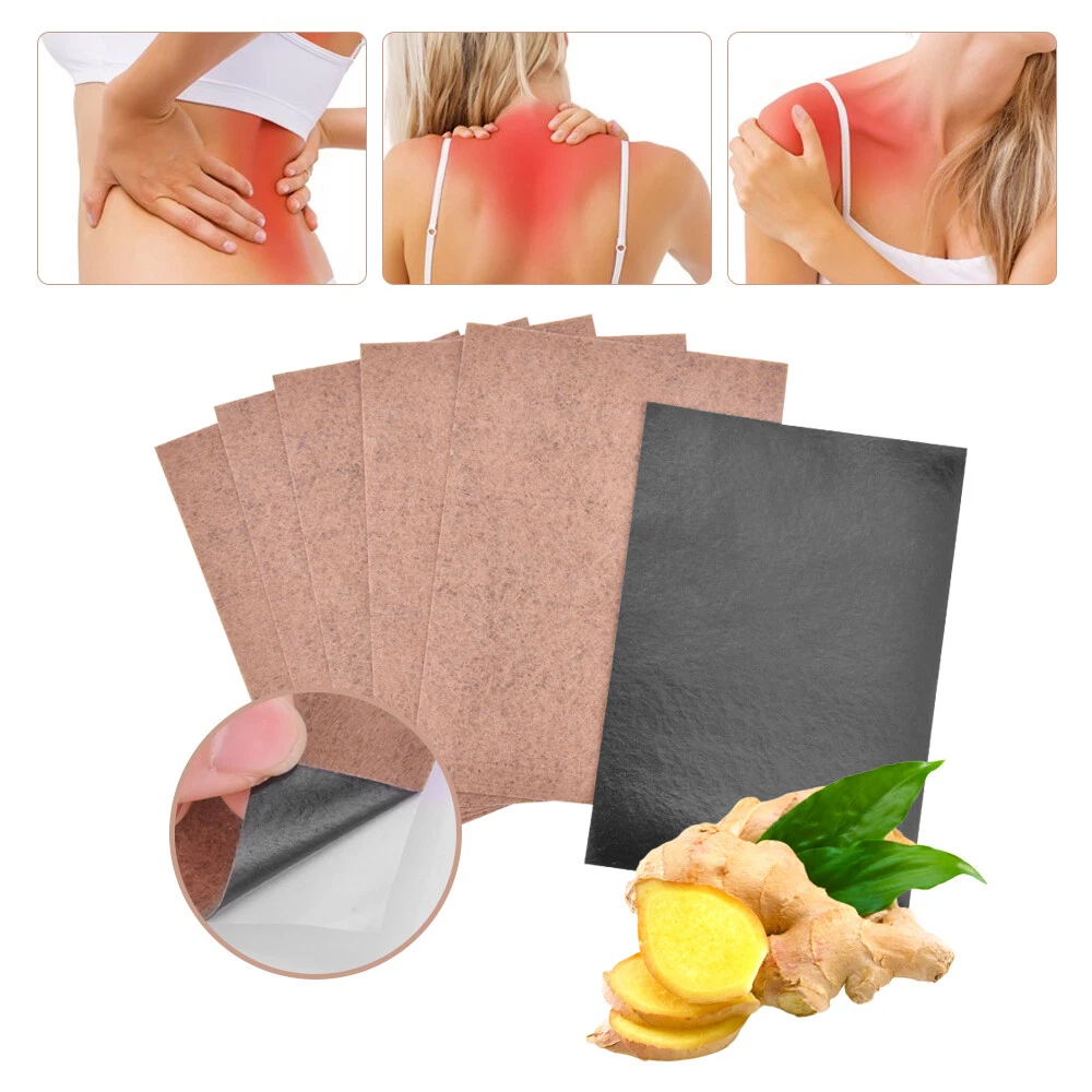 12-48PCS Ginger Detox Pad Body Foot Keen Patch Herbal Hot Sticker Pain Relief US - Picture 3 of 12