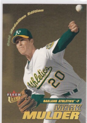 2001 Ultra Gold Medallion #99G Mark Mulder Oakland A's Free Shipping!