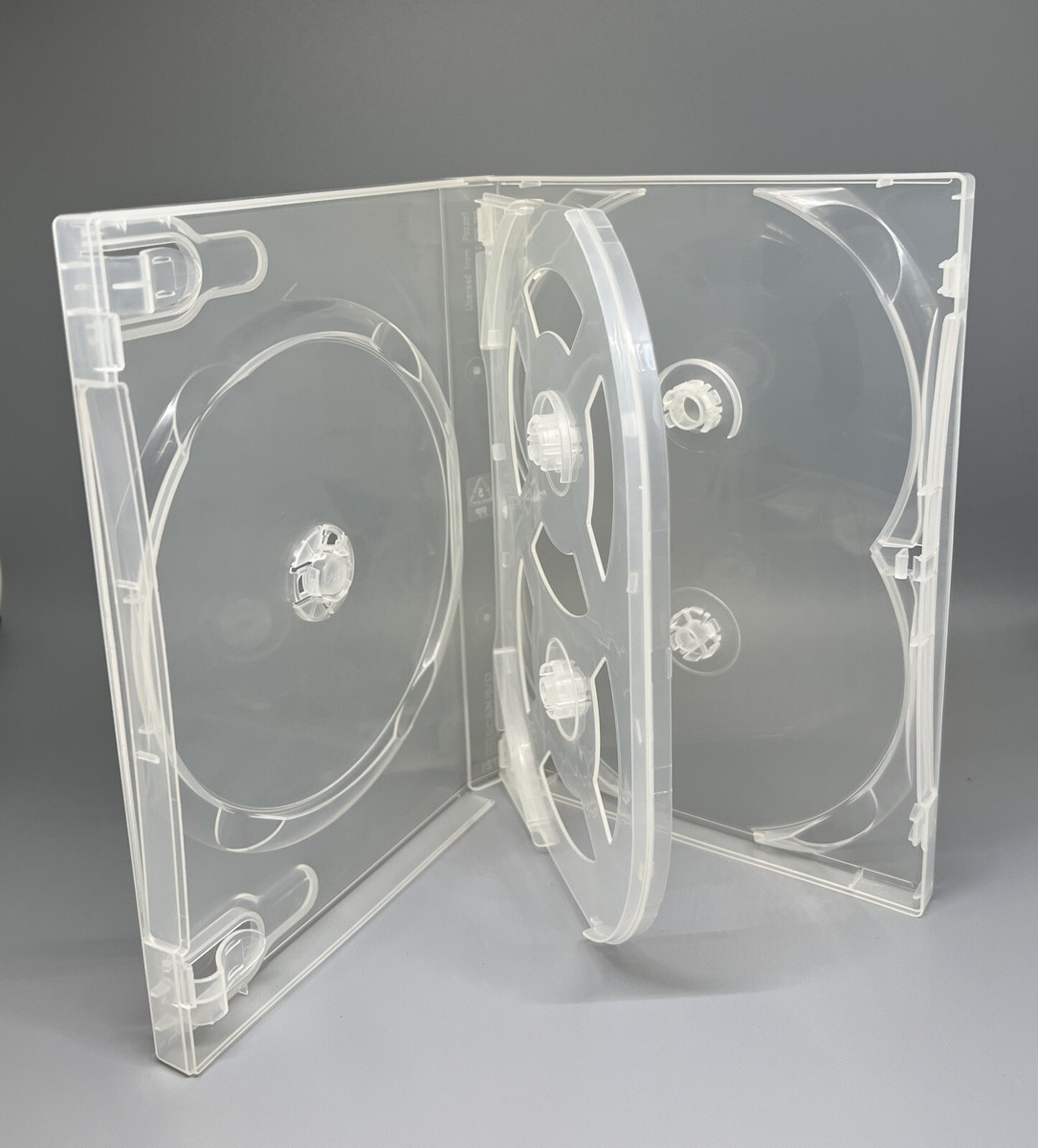 10 Top Quality Original Scanavo 22mm Multi 7 DVD Case, Clear, DVD7