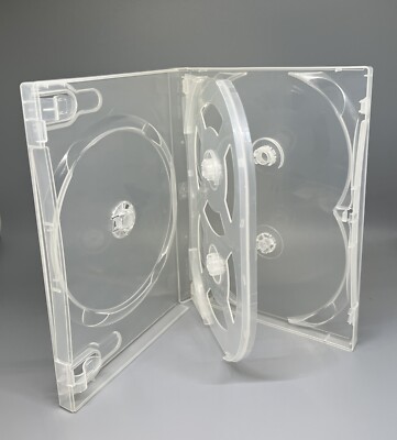 10 Top Quality Original Scanavo 22mm Multi 7 DVD Case, Clear, DVD7
