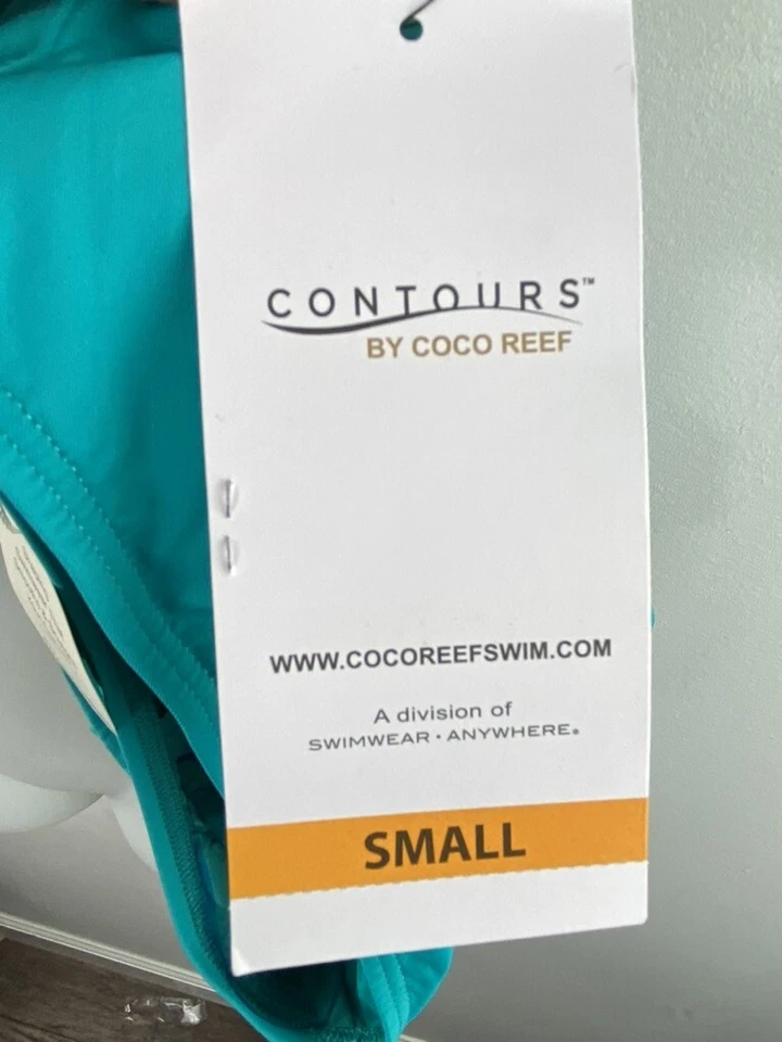 Cocoreef Contours Halo Sarong Swimsuit Cover Up Teal Size S - Image 4 of 4