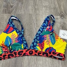 New Kamoni Tropical Bikini Top Medium J44