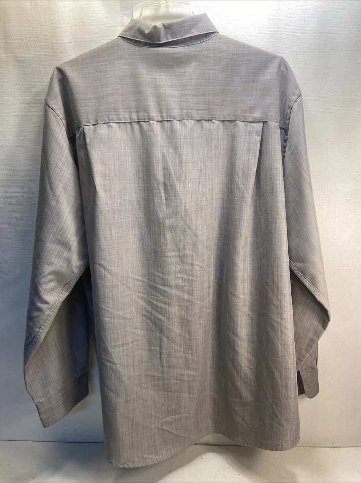 Brandini Men's L Striped Shirt Long Sleeve Button Front French Cuff - Image 3 of 3