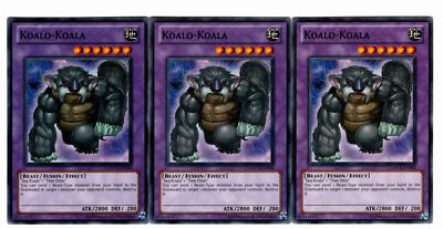 Yugioh- 3X Koalo-Koala - Common - Unlimited - ORCS-EN094 - Near Mint