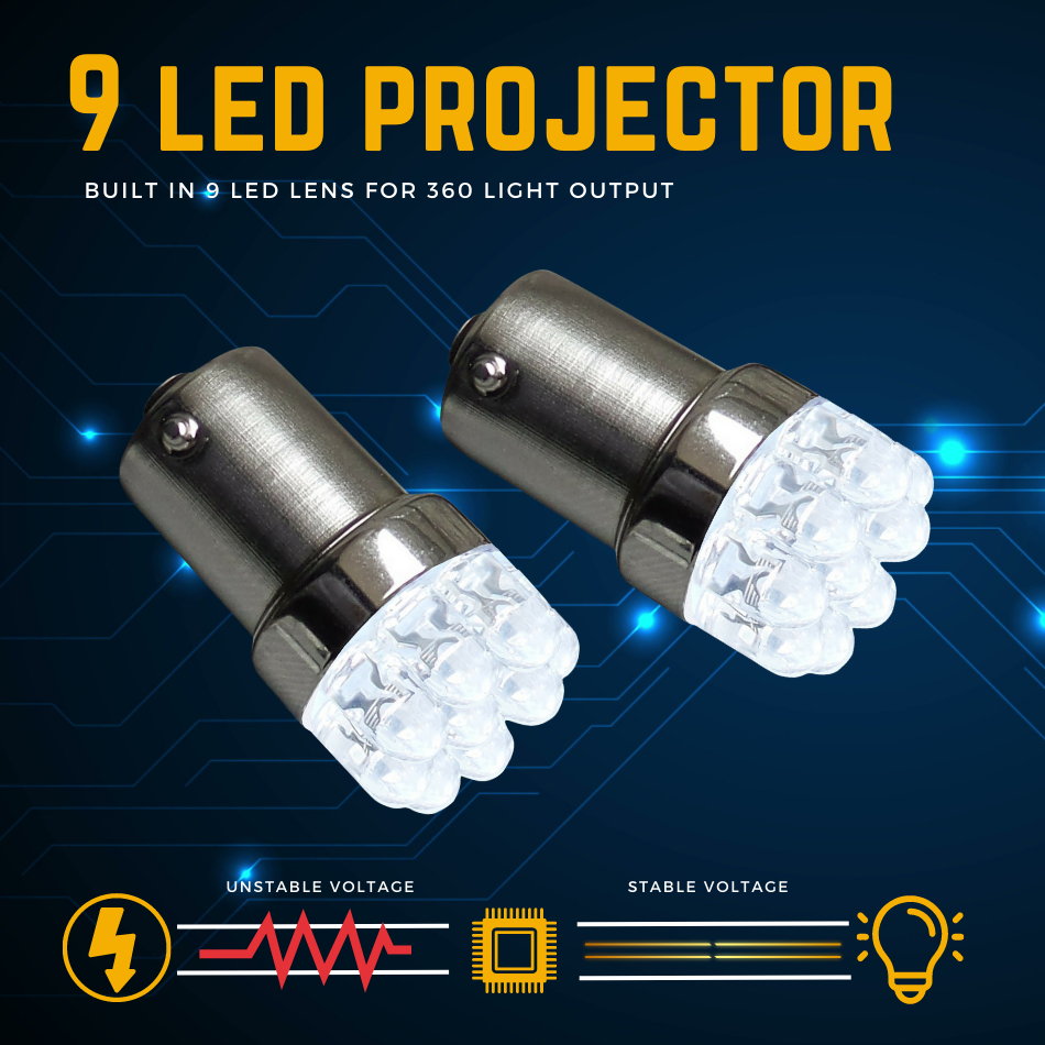 For Audi A4 B8 Rear Indicator Light Bulbs P21w Led Amber Bulb 2008-2015 ...