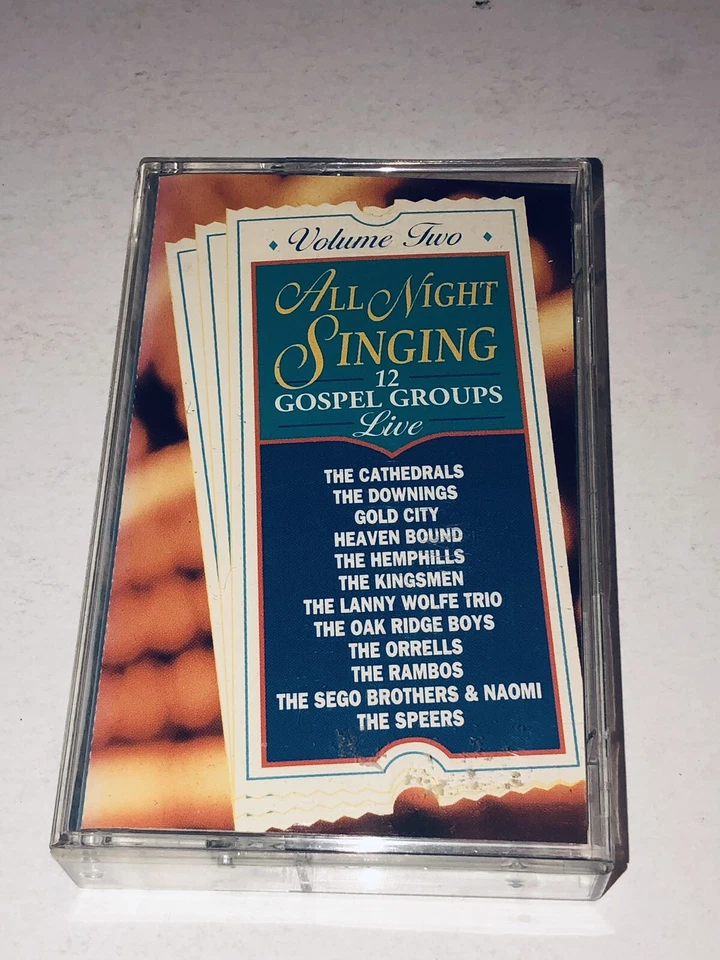 All Night Singing Vol 1 Compilation Southern Gospel Music Cassette 1A01 - Image 3 of 4