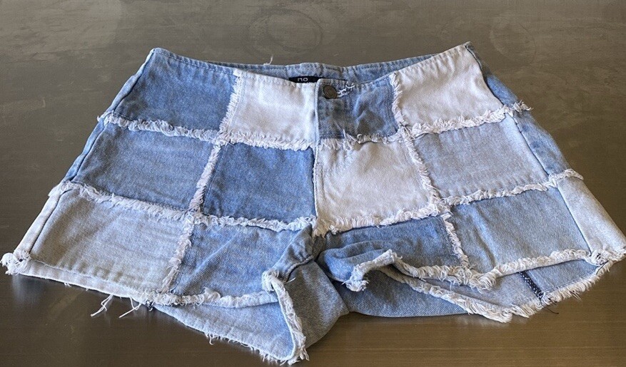Y2K Patchwork Shorts - image 1