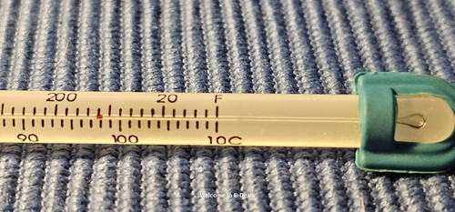 Thermometer Labor rot alkoholgefüllt, -20 bis 110 C UK made 76 mm Insersion - Bild 7 von 10