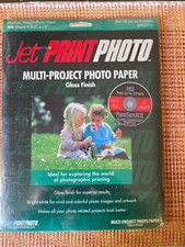 Jet Print Photo Paper High Gloss 8.5"x11" 20 Sheets Inkjet Printers NEW, Sealed