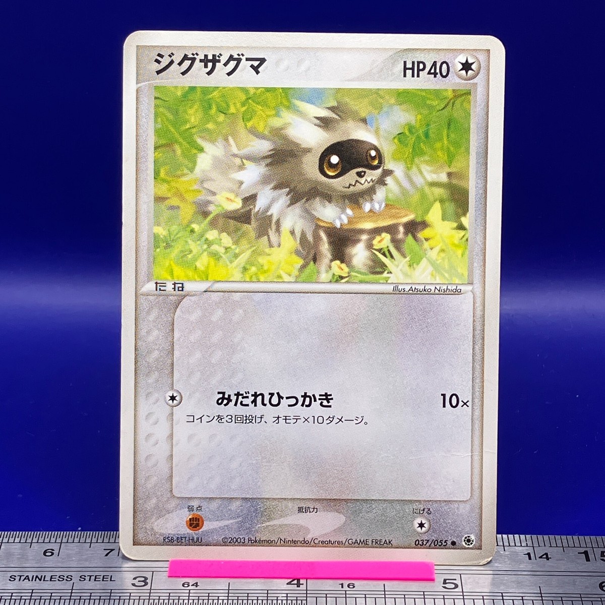 Zigzagoon Pokemon Card 037/055 RS8-BET-HUU 2003 Nintendo TCG