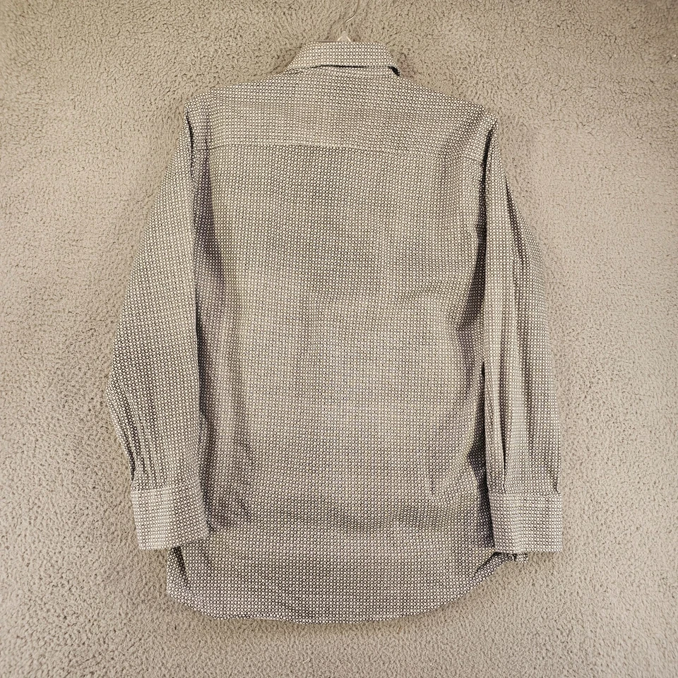 Camisa Tallia Para Hombre Mediana 16 32/33 Manga Larga Abotonada Performance Tech Vestido Foto 4 de 4