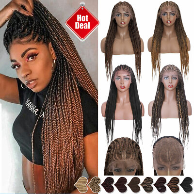 NEW Box Braided Wigs Lightweight Micro Twist Cornrow Women