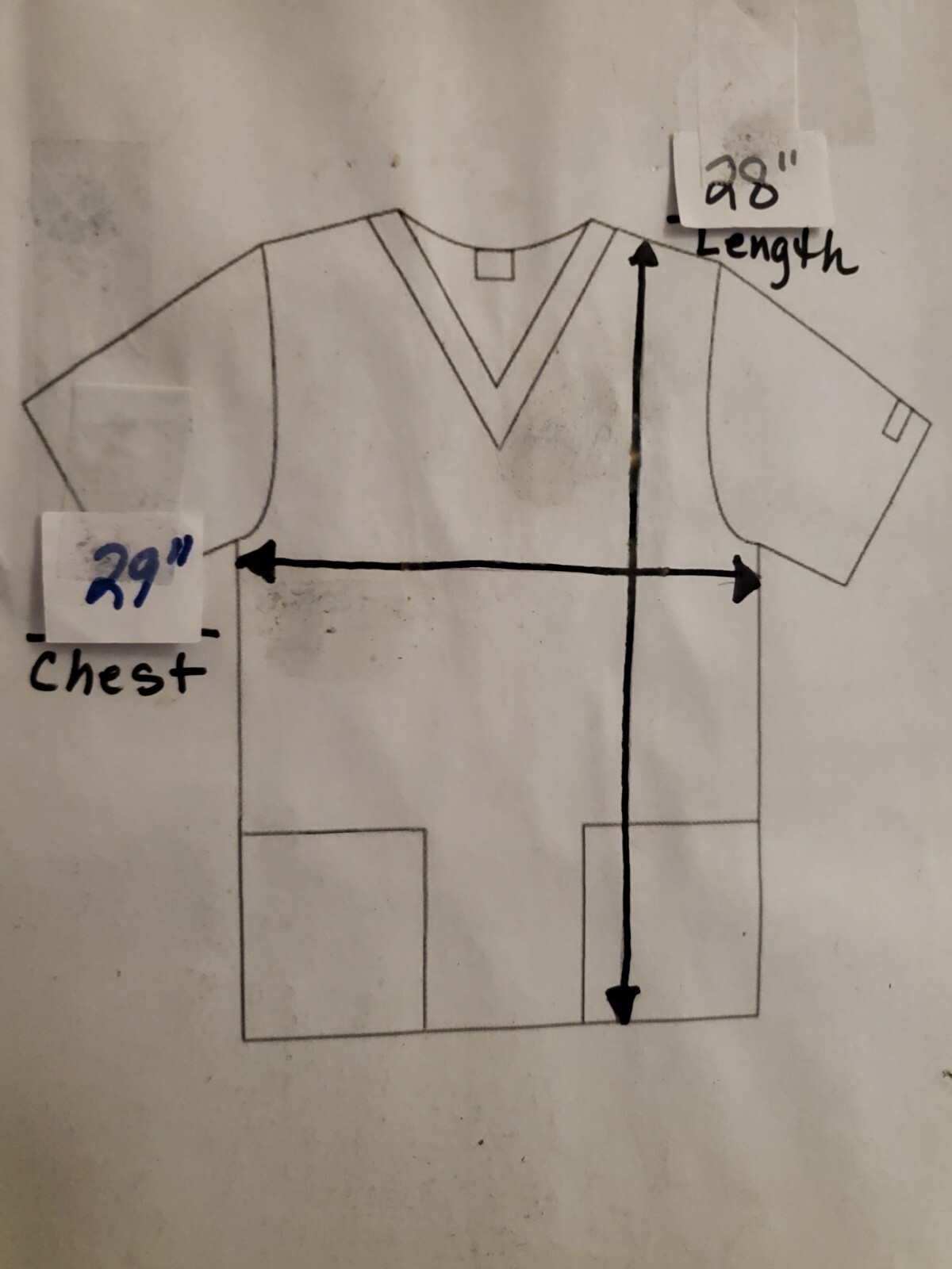 Scrubstar Women's Scrub Top Size 3XL"Electric Blue" Mock WrapChest 29