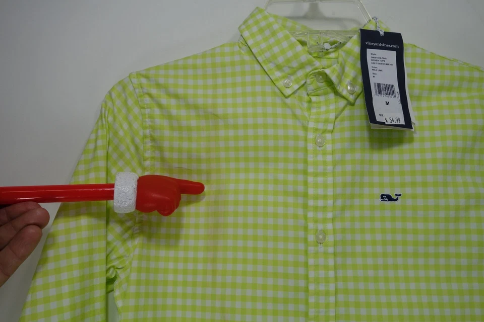 Vineyard Vines Niños Niños Verde OTG Brr Rendimiento Botón Talla M (12-14) Foto 2 de 4