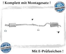Auspuffanlage Renault Clio II 2 1.4 55KW Auspuff Endtopf Mitteltopf Montagesatz