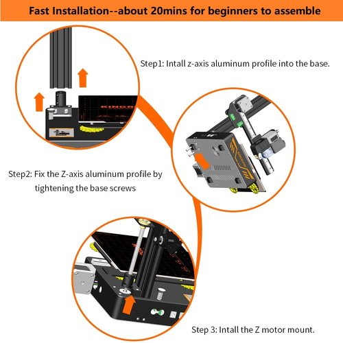New Upgraded KP3S 3.0 Titan Extruder 3D Printer DIY Kit KINGROON PEI 3D Printer - 第 5/22 張圖片