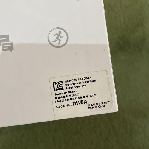 Fossil Smart Watch DW6A Dial Black Gold Belt Brown Working W/Box JP - 第 6/6 張圖片