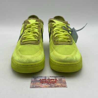Size 10.5 - Nike Off-White x Air Force 1 Low Volt Black (AO4606