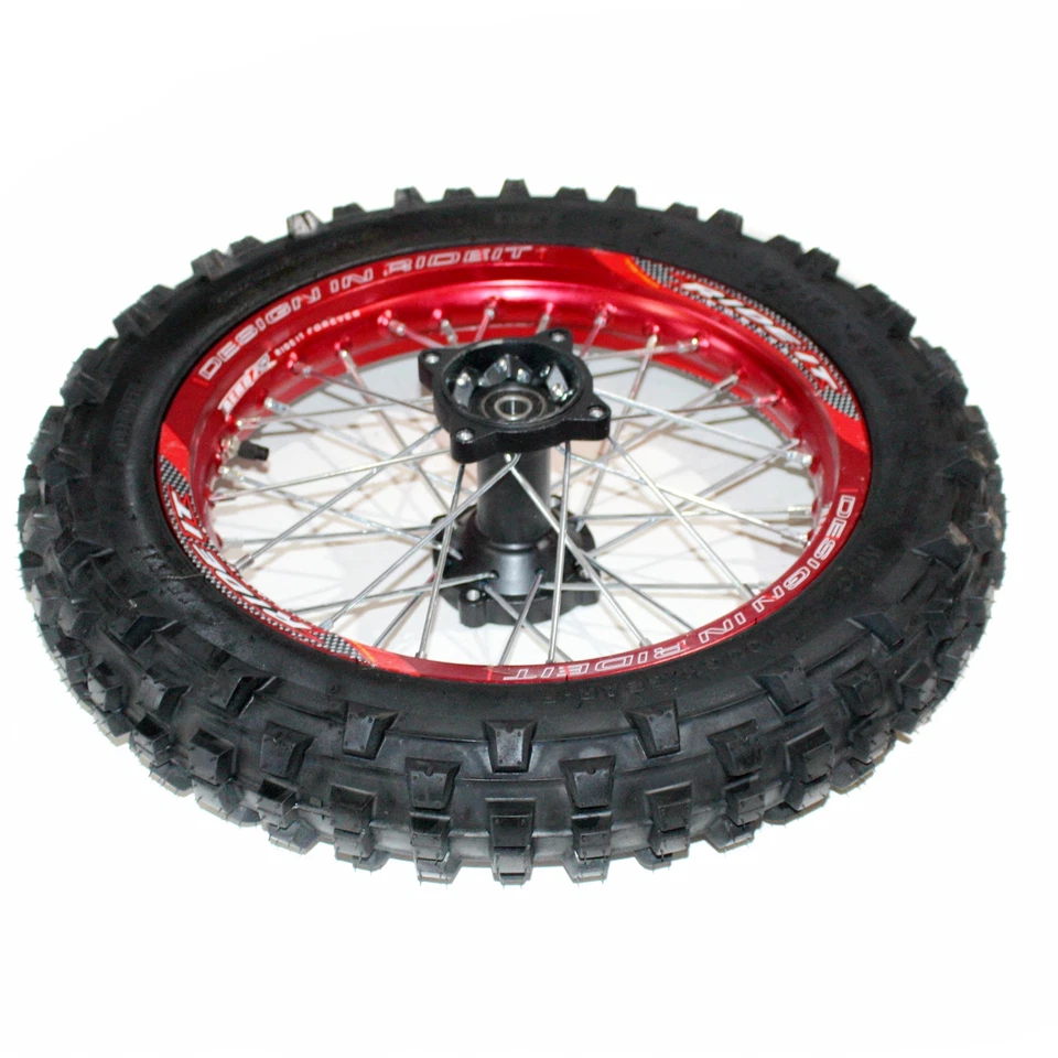 RED 90/100- 14 14" Inch Rear Alloy Wheel Rim Tyre Tire PIT Bigfoot Dirt Bike ATV - Image 3 of 4