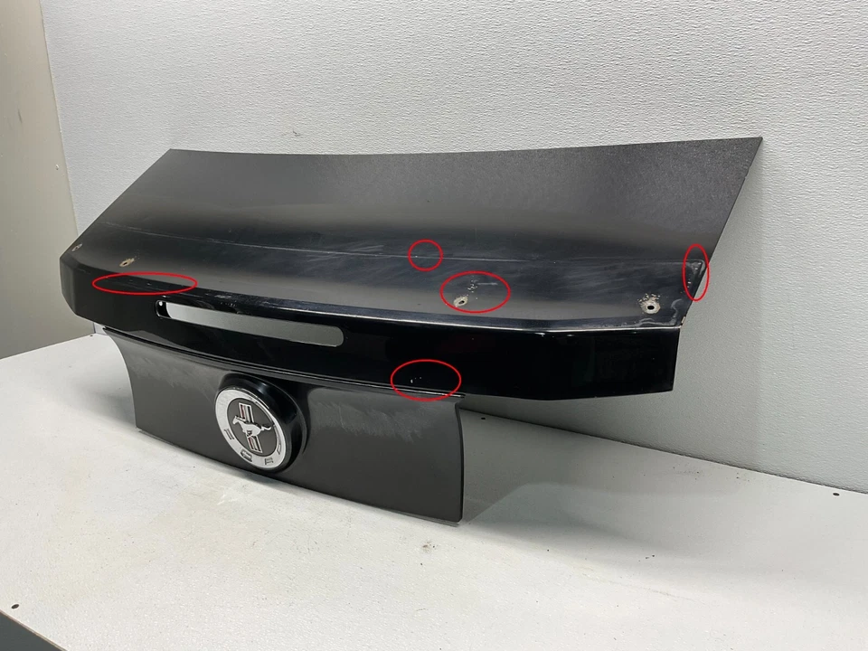 2013-2014 FORD MUSTANG COUPE REAR DECK LID TRUNK FINISH SHELL, OEM LOT002 Foto 3 de 4
