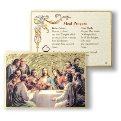 Last Supper - Gold Foil Mosaic Plaque (6'' x 4'') 46E-371