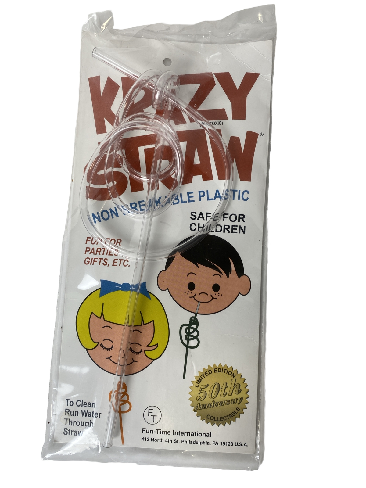 Original KRAZY STRAW Non Breakable 50th Anniversary Limited Edition