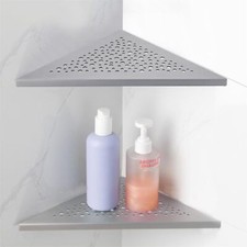 Corner Shower Shelf Bathroom 2 Pack Brushed Nickel 10"triangular Stainless Steel