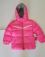 Pink Platinum Girls' Puffer Jacket Size 3T with Grey Lining Pink New with tags