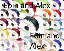 38mm Eleganza SATIN Double  FACED SIDED TYING RIBBON FULLROLL  Floral Wedding,