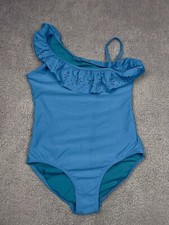 Old Navy Girls Swimsuit One Piece Bathing Suit Blue Size XL
