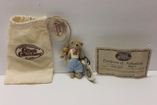 Ganz Cottage Collectibles Miniatures "Billy" Bear w Pouch  COA Lynda Kunz, 12