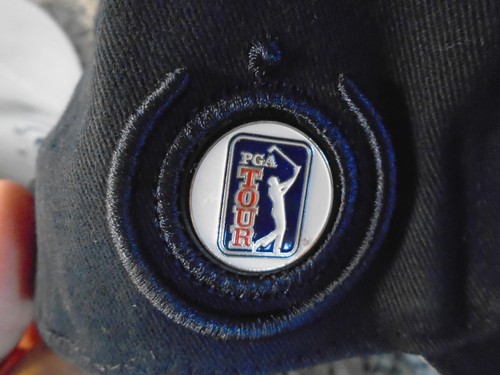 NEW PGA TOUR PEAK CAPS/FREE BALL MARKER - ONE SIZE FITS ALL - 1 NAVY/1 BEIGE - Picture 6 of 8